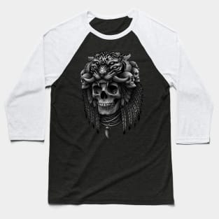 Occult maya skull, Tiger Headdress Baseball T-Shirt